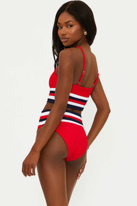 BEACH RIOT | Millie Bottom - American Color Block