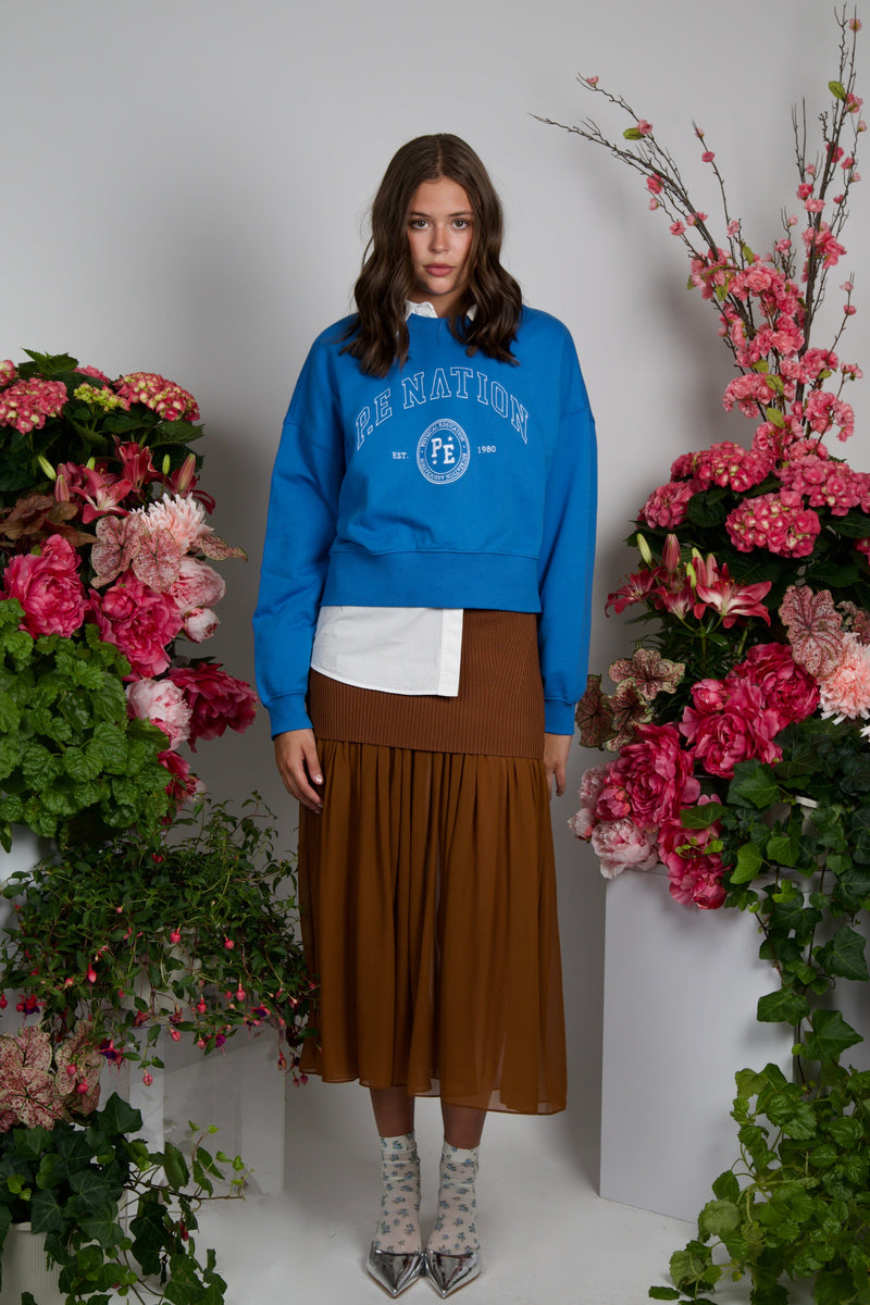 P.E NATION | Adobe Sweatshirt - French Blue