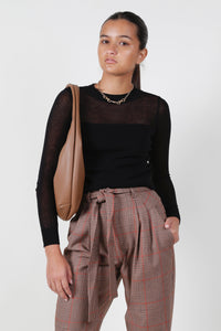 The Antwerp Knit Top - Black