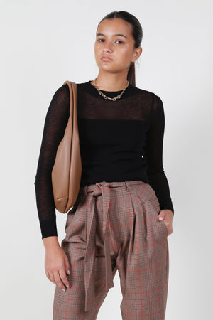 The Antwerp Knit Top - Black