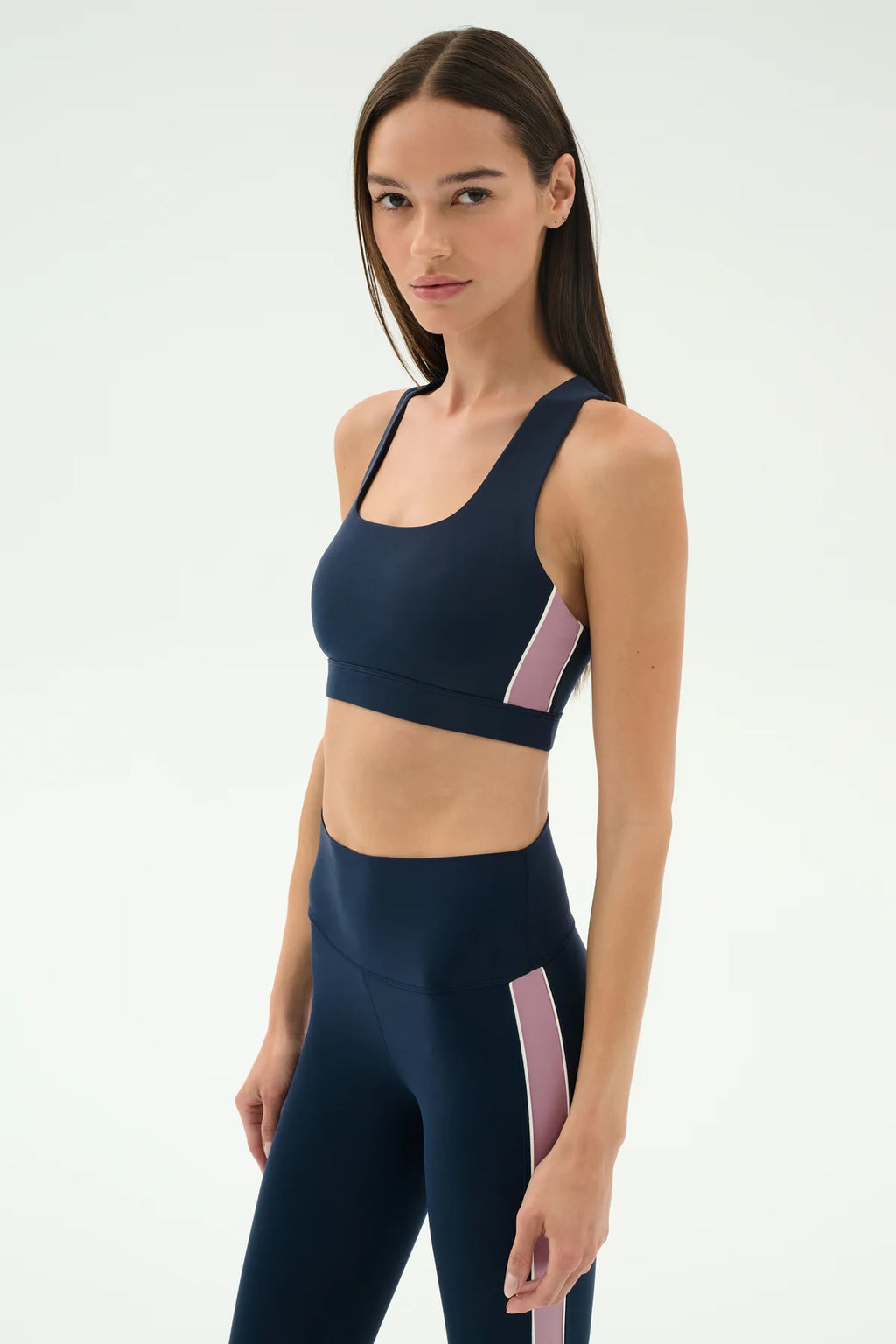 SPLITS59 | Lexi Rigor Bra - Indigo/Blush