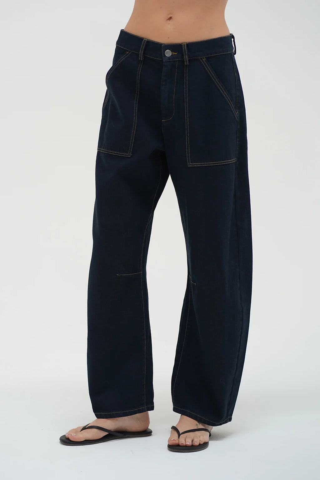 LNA | Cross Creek Pant - Raw Look Denim