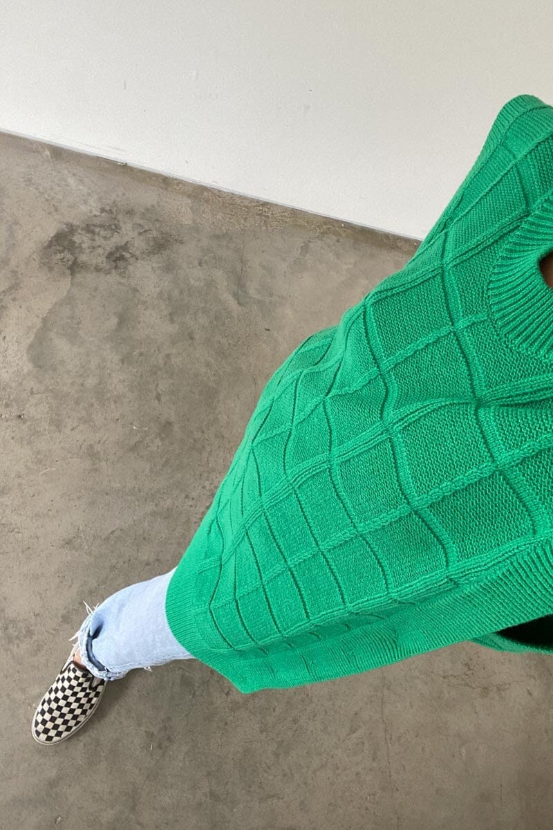 The Vest Dress - Kelly Green