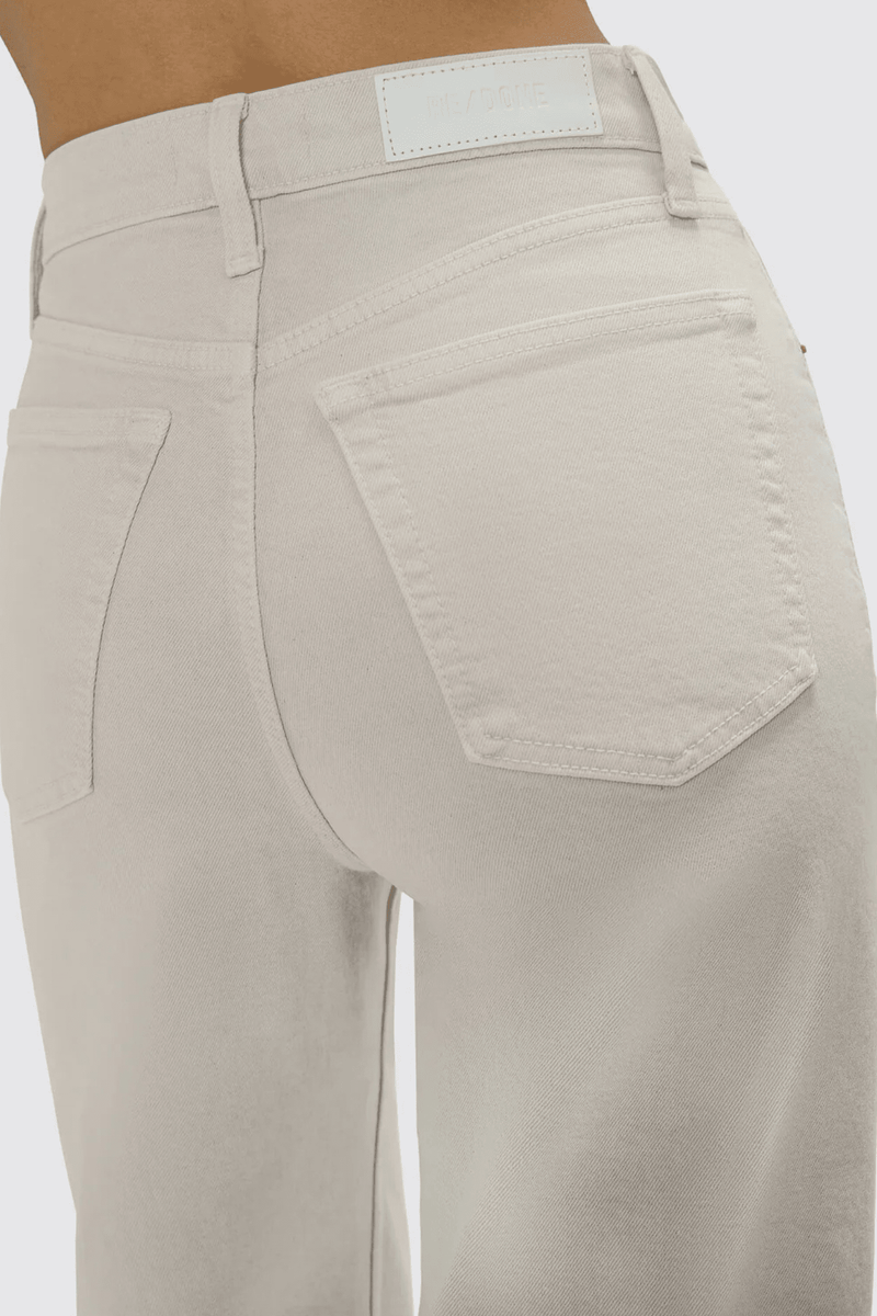 RE/DONE | High Rise Wide Leg Crop - Pebble