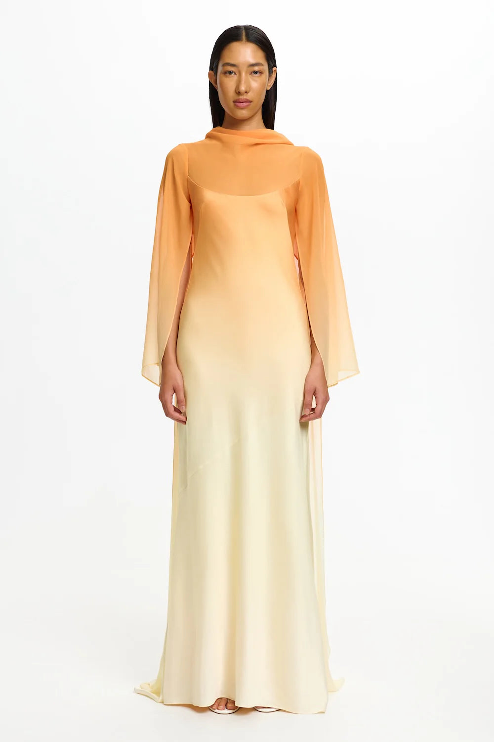 significant other orly long sleeve dress Significant Other Orly Long Sleeve Dress in Indigo Fade