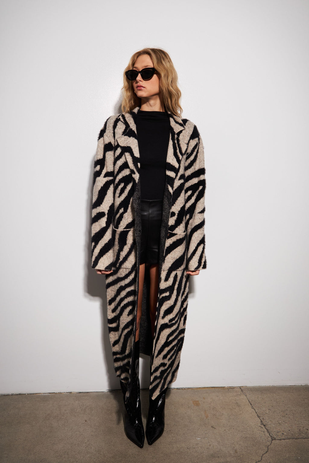 JOHN + JENN | Rashad Coat - Shadow Zebra