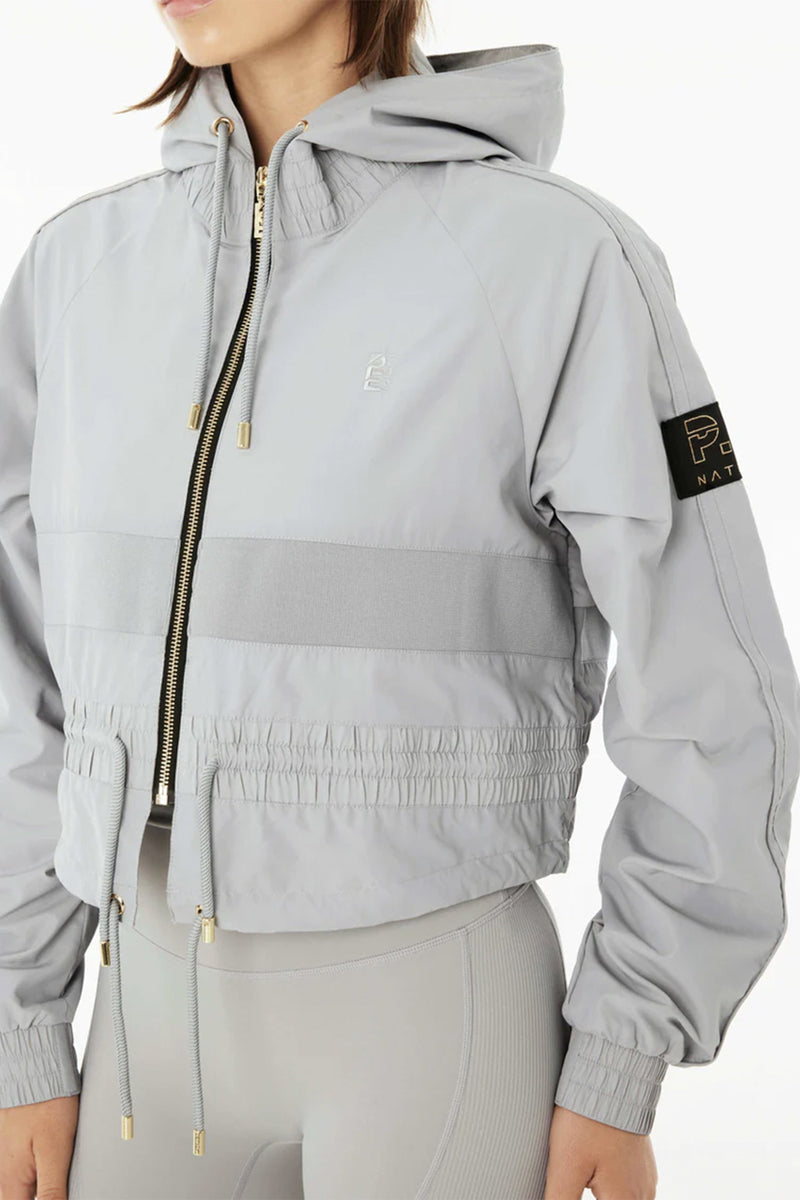 P.E NATION Cropped Man Down Jacket High Rise Scarlet Clothing