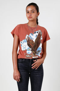 MADEWORN | Harley Clouds Crew Tee - Rust