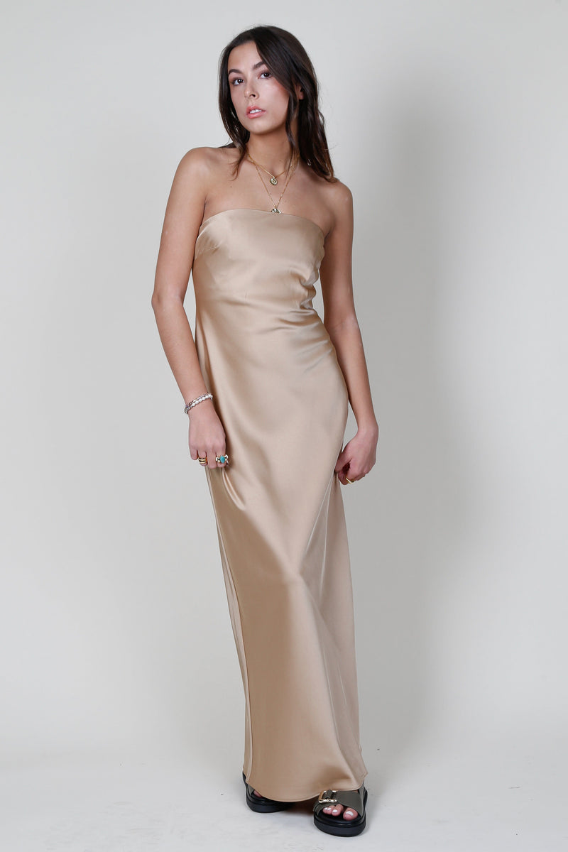 SIGNIFICANT OTHER | Esme Strapless Maxi Dress - Sand