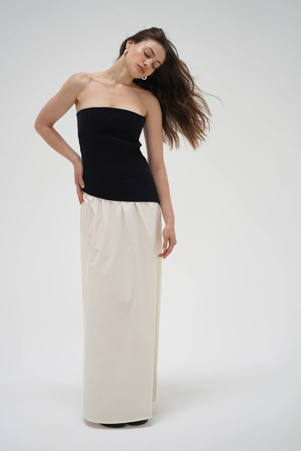 LNA | Roen Dress - Black/Cream