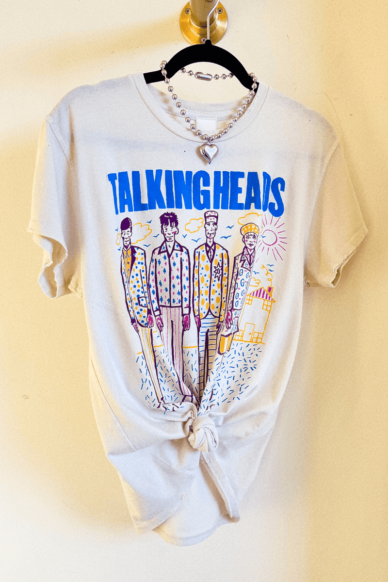 MADEWORN | Talking Heads Crew Tee - Vintage White