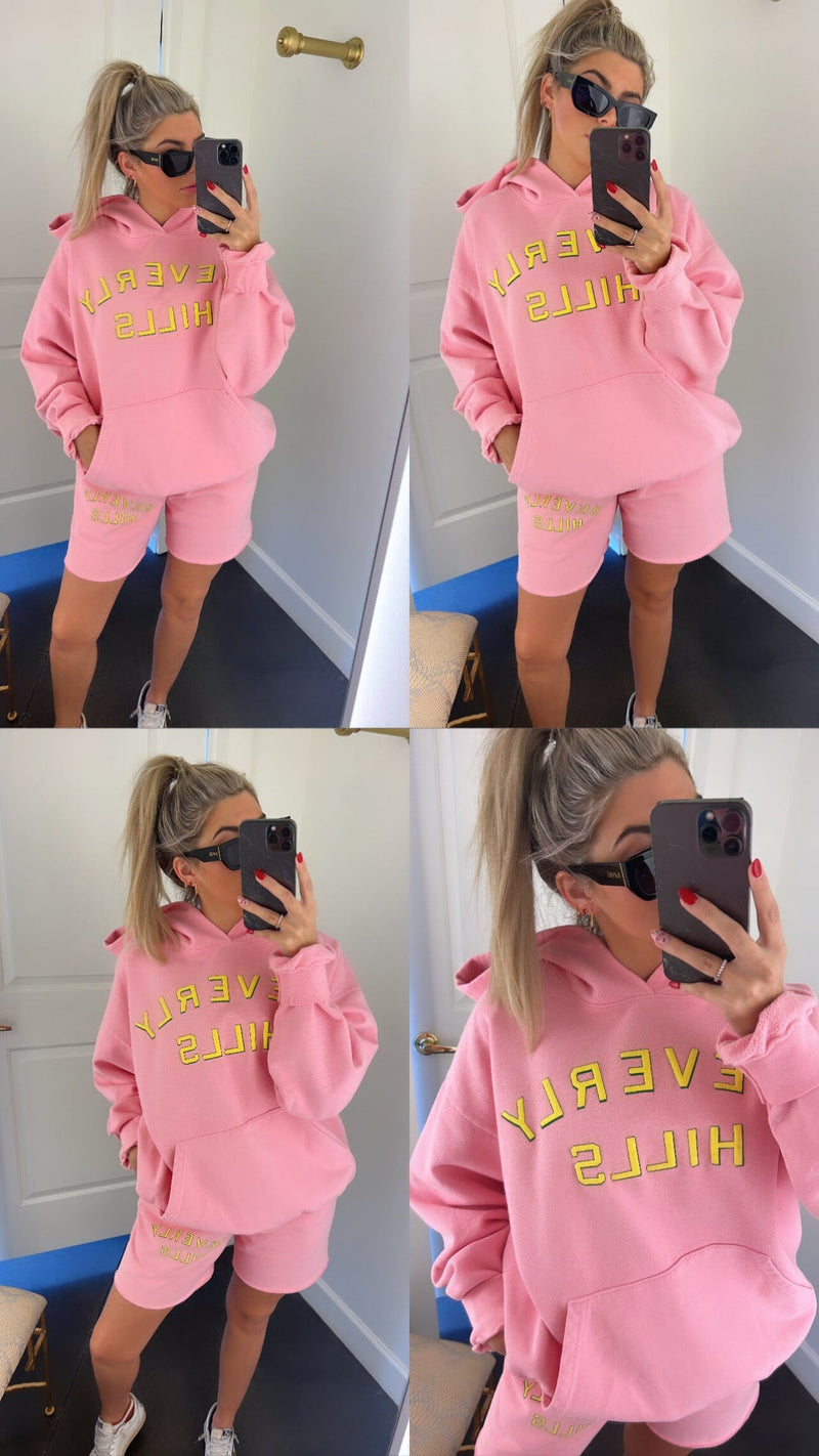 CLONEY | Beverly Hills Hoodie - Pink