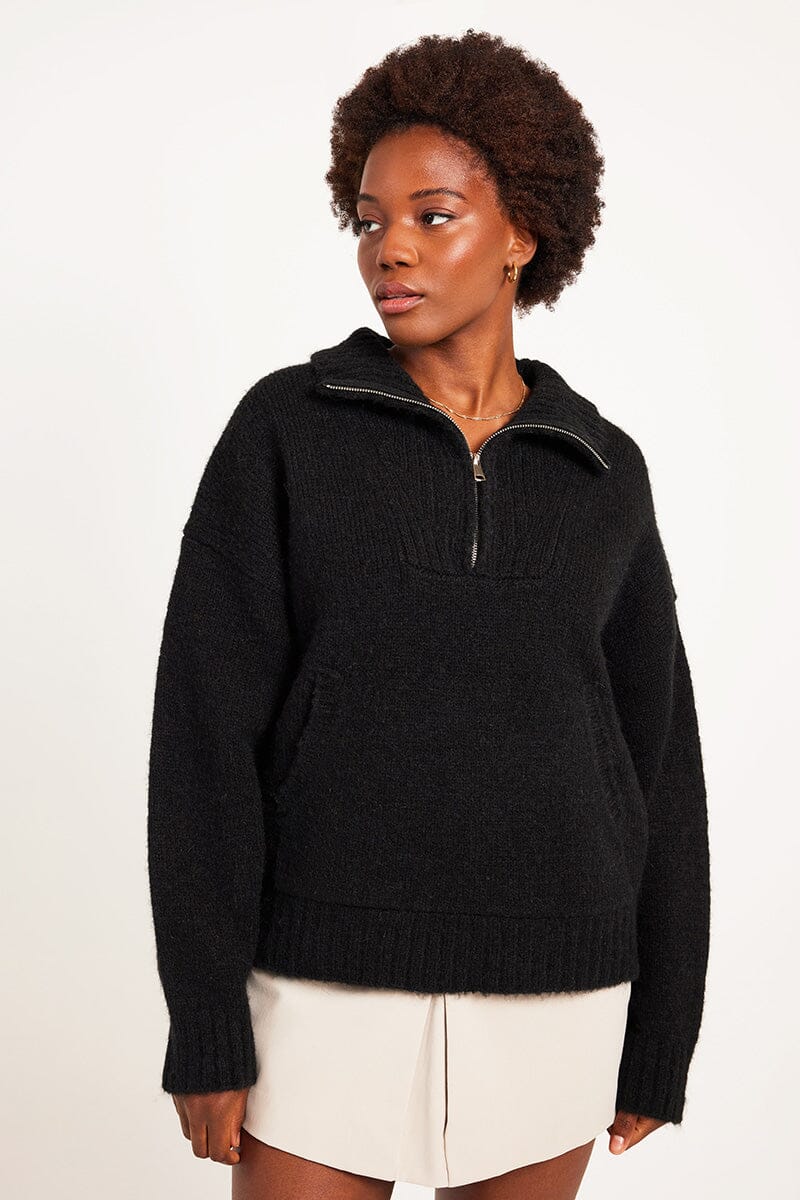 BLANCA | Clementine Knit Pullover - Black