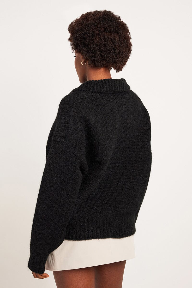 BLANCA | Clementine Knit Pullover - Black