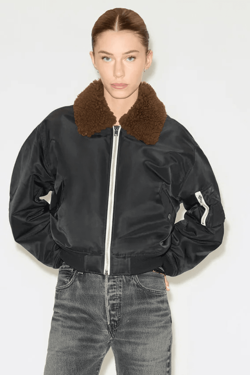 RE/DONE | Shrunken Bomber - Black