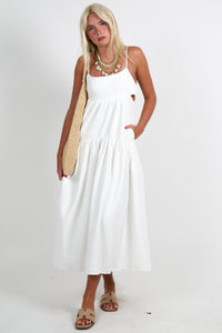 ENDLESS ROSE | Seaside Maxi Dress - White