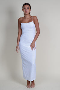 BEC + BRIDGE | Aaliyag Sequin Maxi Dress - White Scarlet Clothing BEC + BRIDGE | Aaliyag Sequin Maxi Dress - White Scarlet Clothing