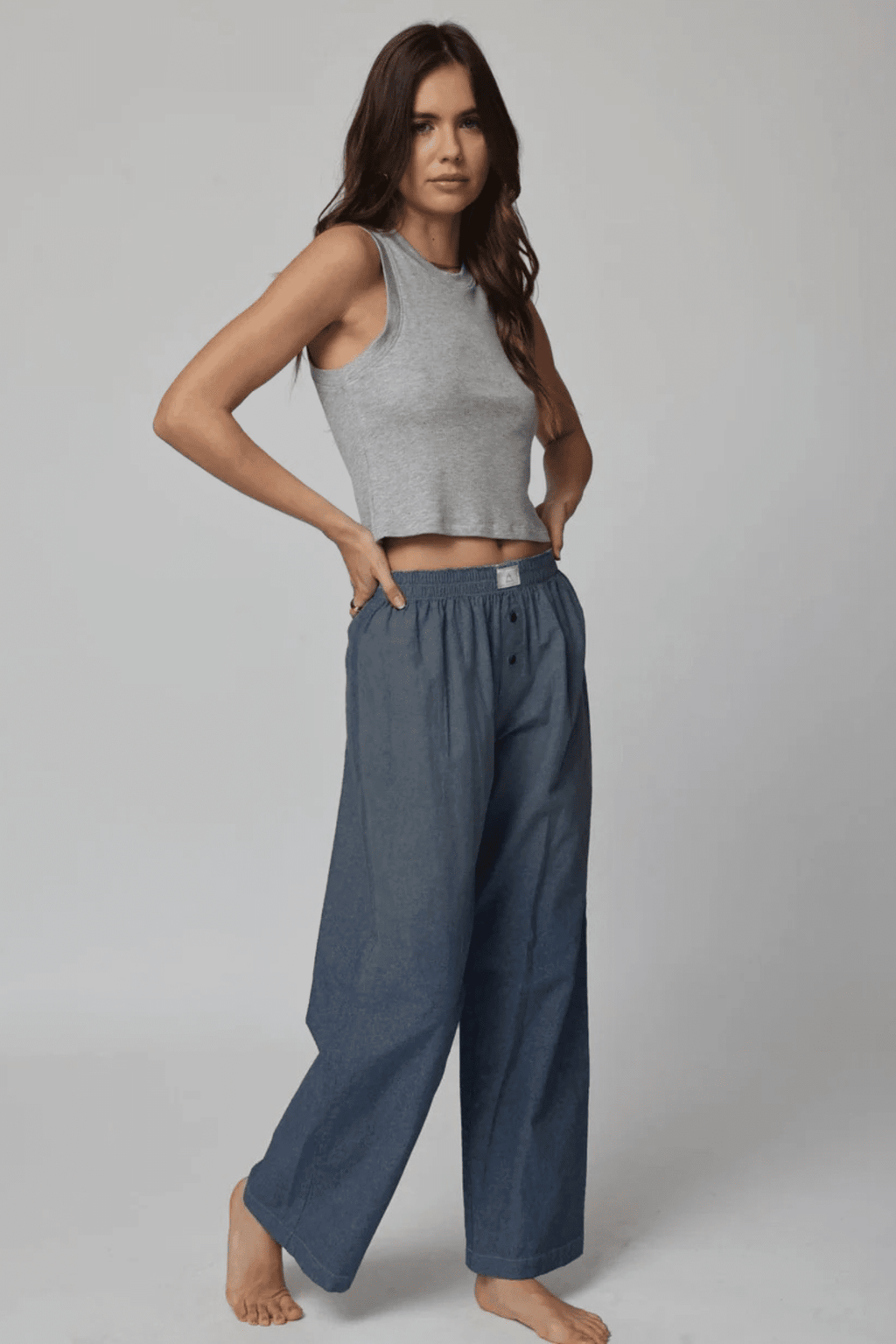 STILLWATER | The Denim Chambre Boxer Pant - Indigo