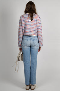 DEREK LAM | Findley Space Dyed Cardigan - Raspberry Multi