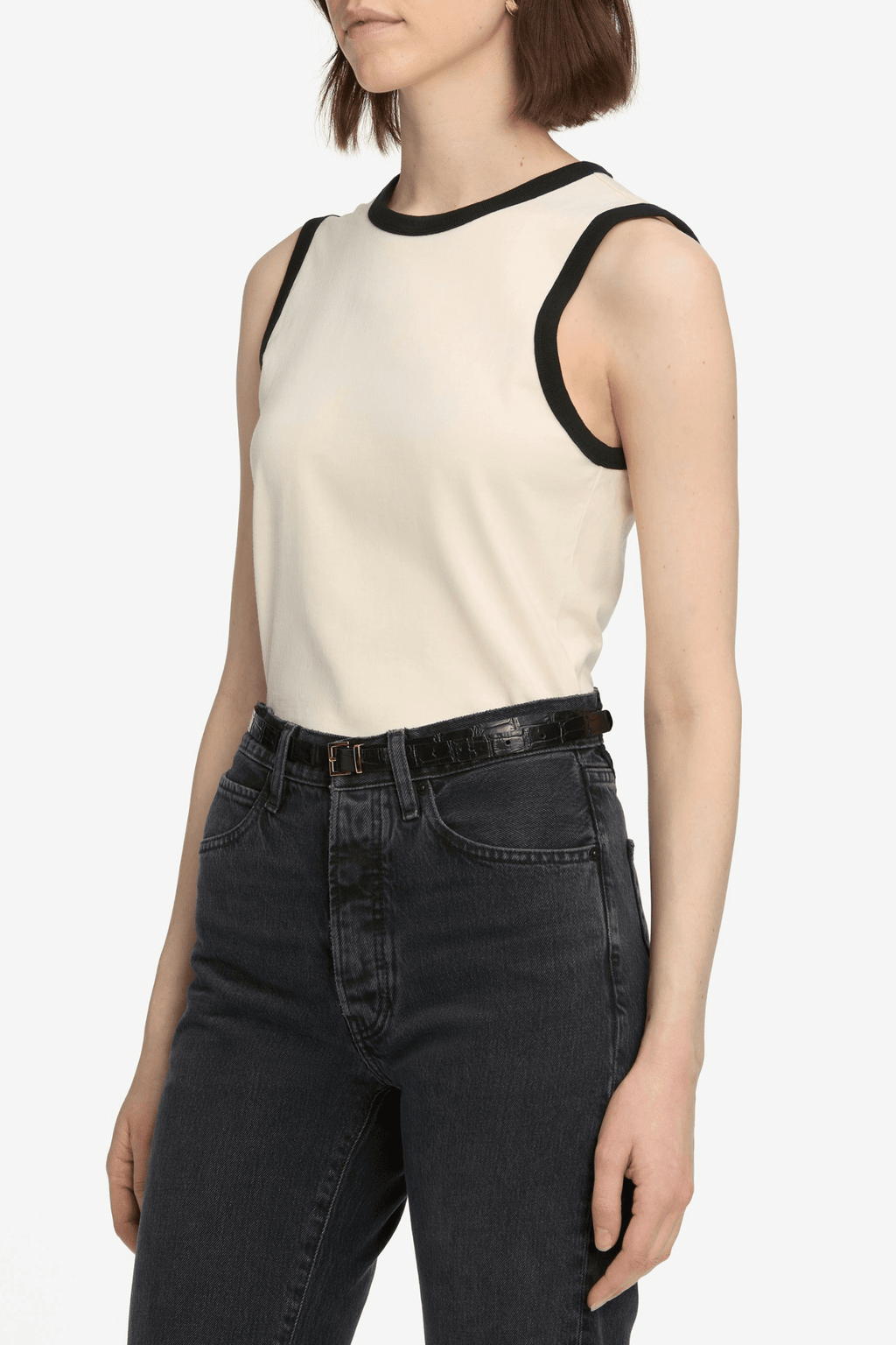 FRAME | The Ringer Tank - Cream