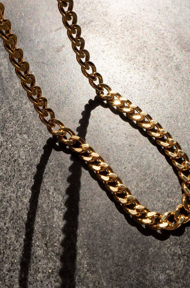LUV AJ | The Classique Skinny Curb Chain 5mm - Gold