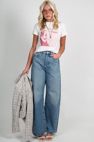RE/DONE | Classic Tee Drink Wine - Vintage White