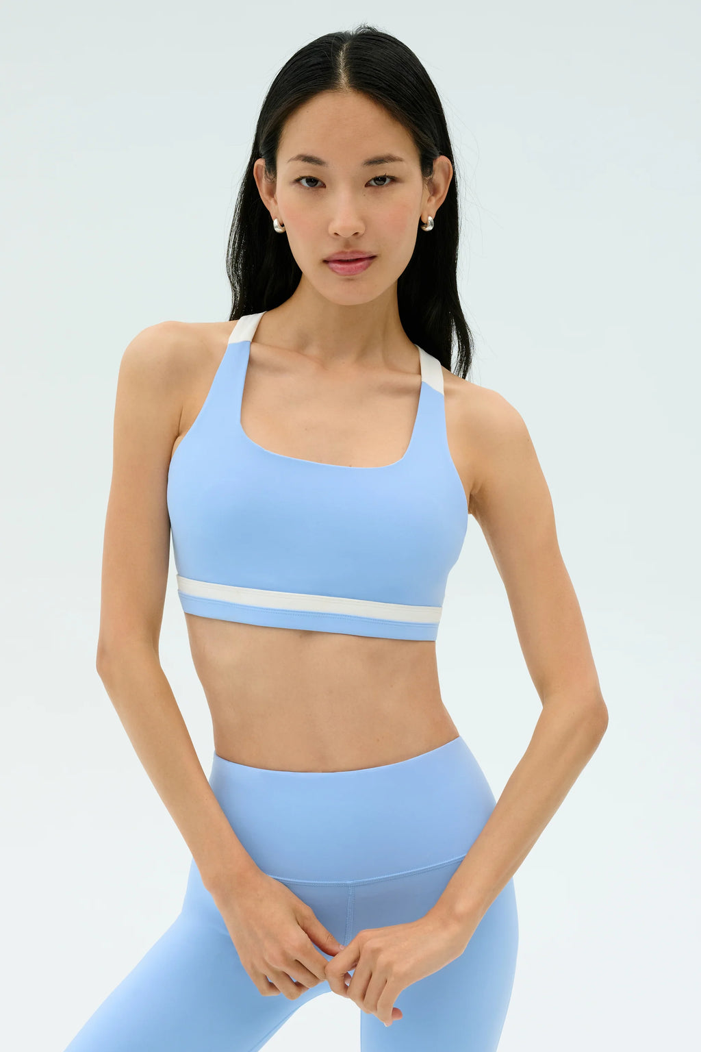 SPLITS59 | Miles Rigor Bra - Skylight/White