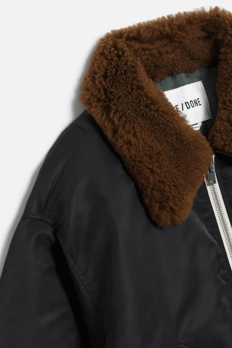 RE/DONE | Shrunken Bomber - Black