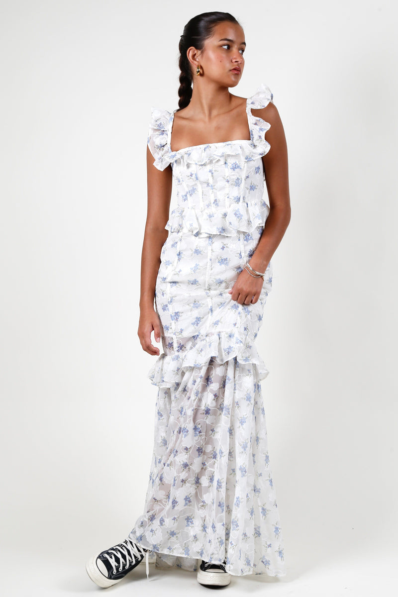 FOR LOVE & LEMONS | Edith Maxi Dress - White