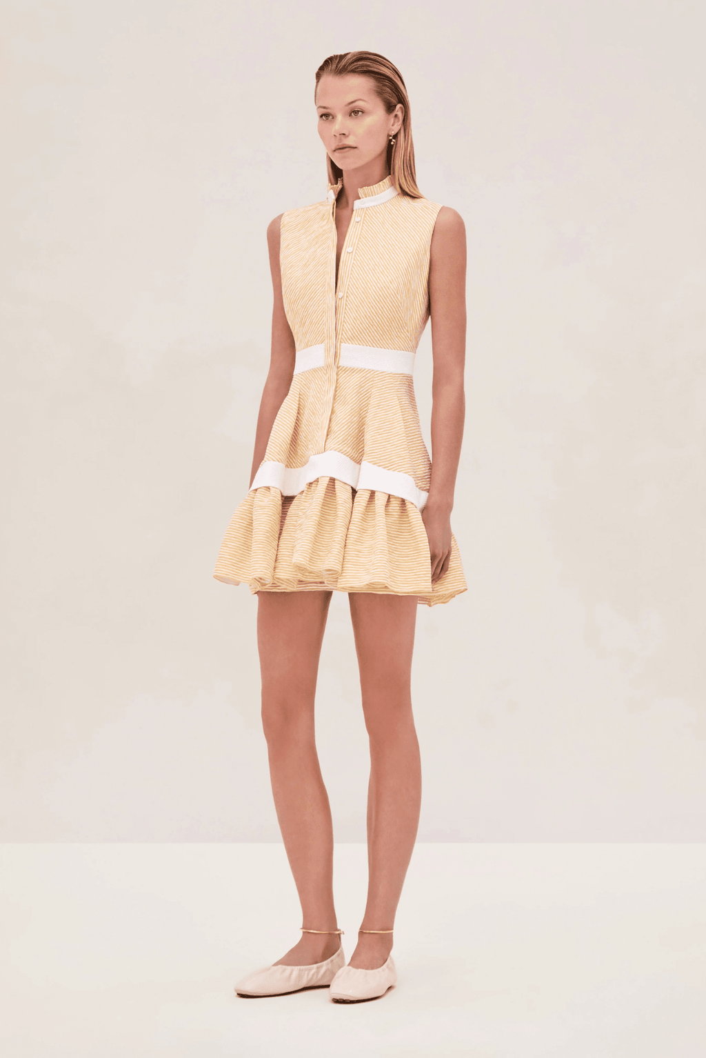 ALEXIS | Natacha Dress - Yellow Stripe