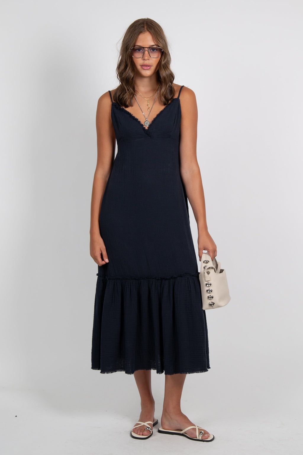 SUNDAYS | Octavie Dress - Navy