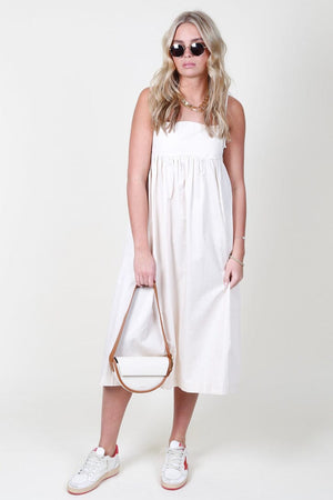 The Chiara Midi Dress - Ivory