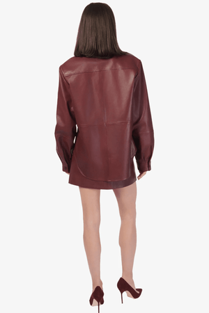 CAMI NYC | Wendell Genuine Leather Jacket - Syrah