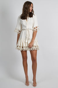 ALEXIS | Kaila Dress - Alabaster