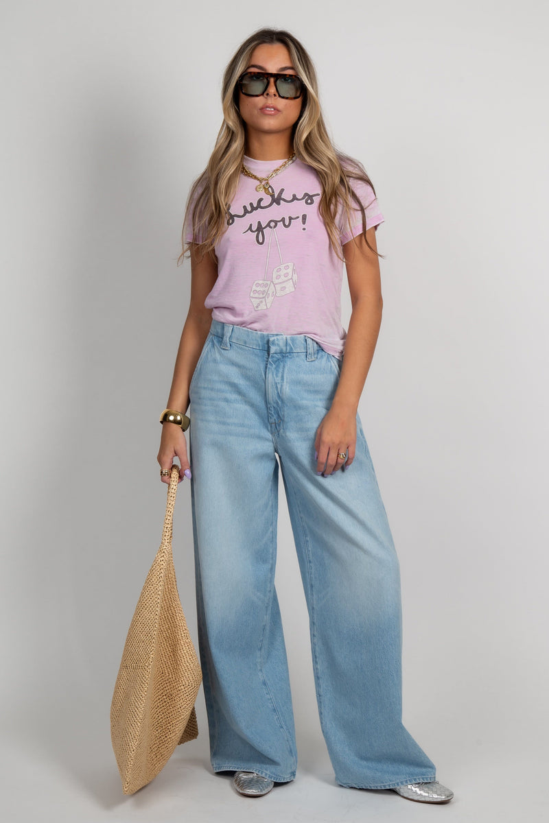 RE/DONE | Lucky You Classic Tee - Lilac