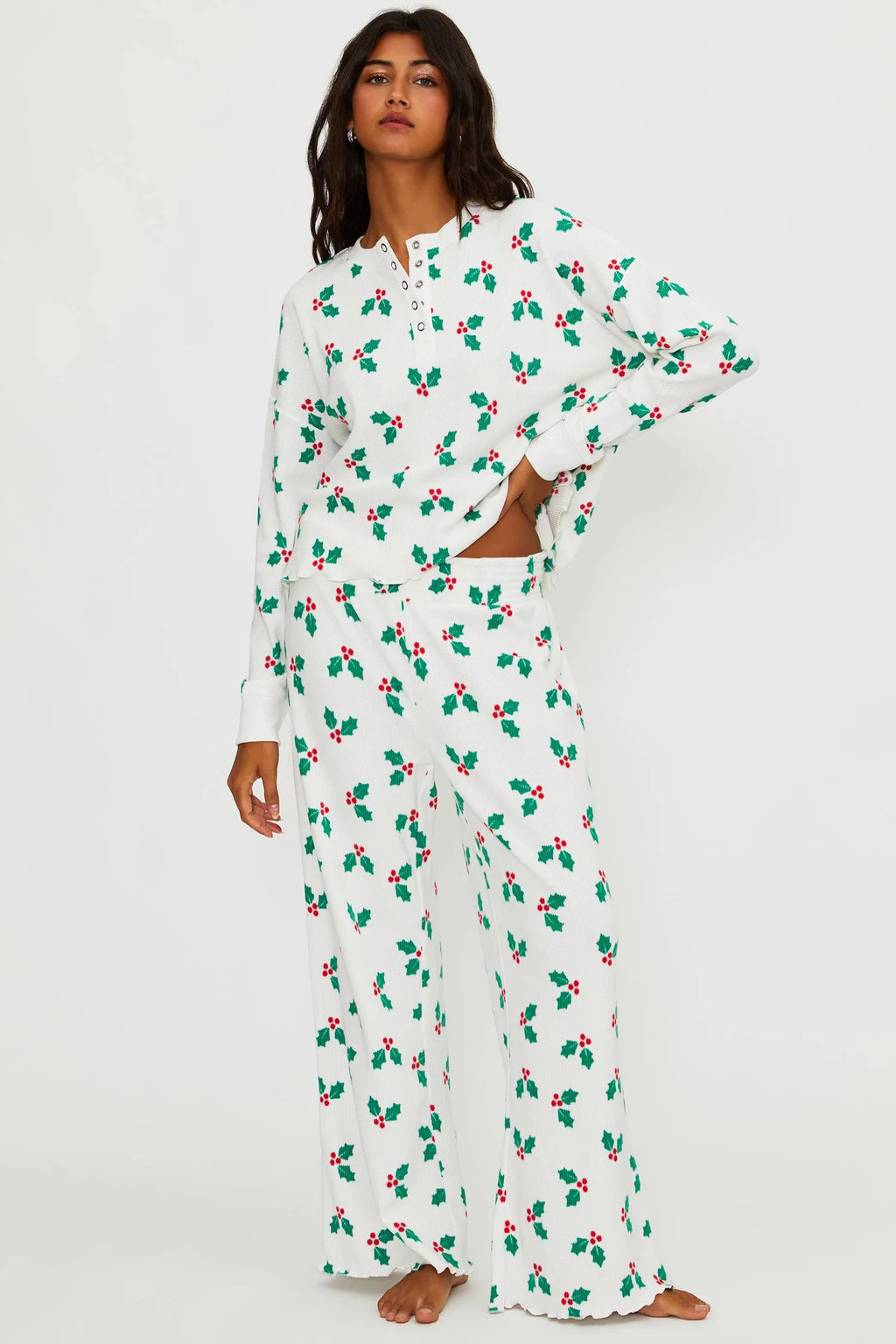 BEACH RIOT | Pacific Long Sleeve Sleep Set - Frosted Holly