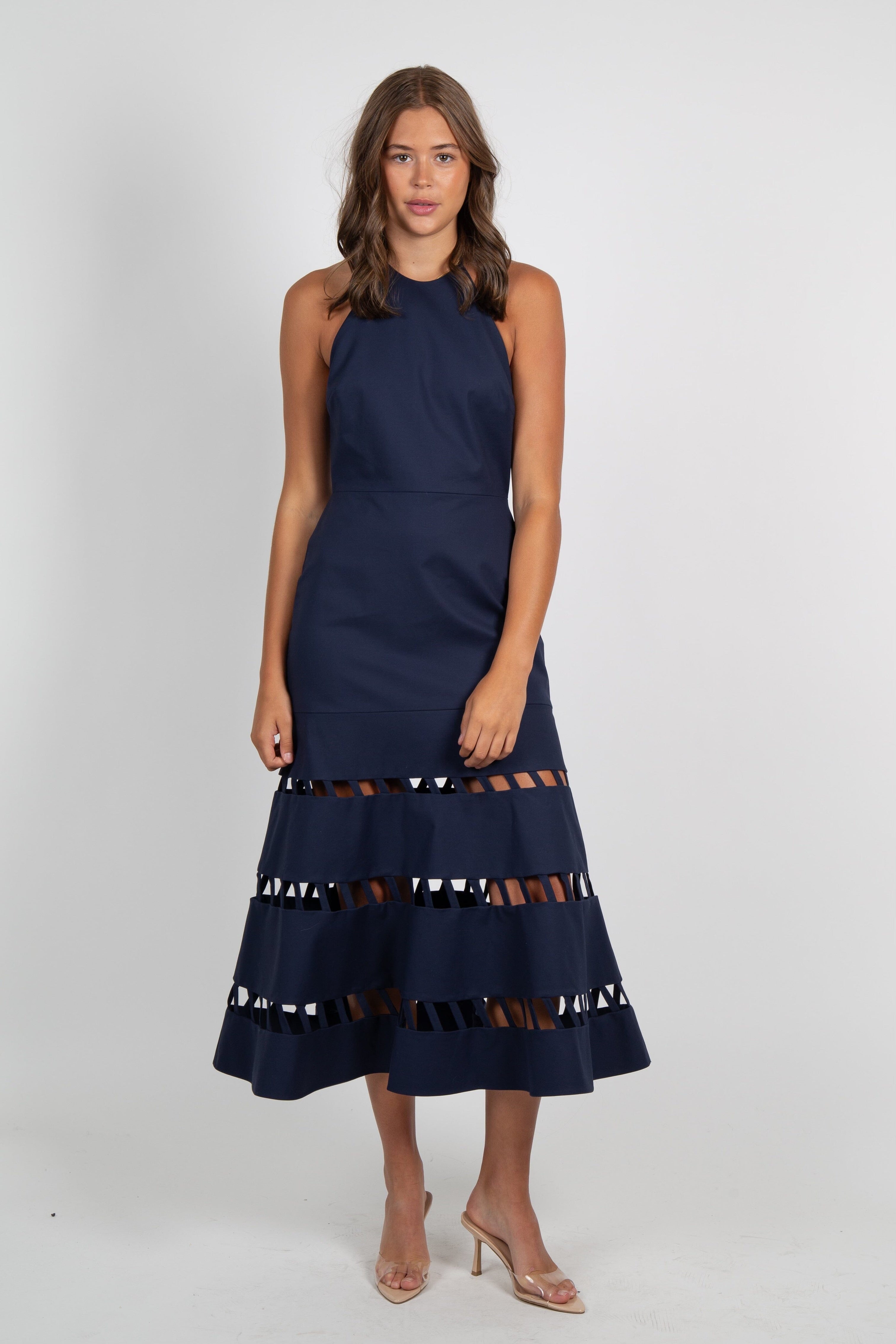 green emerald velvet dress ALEXIS | Janessa Dress