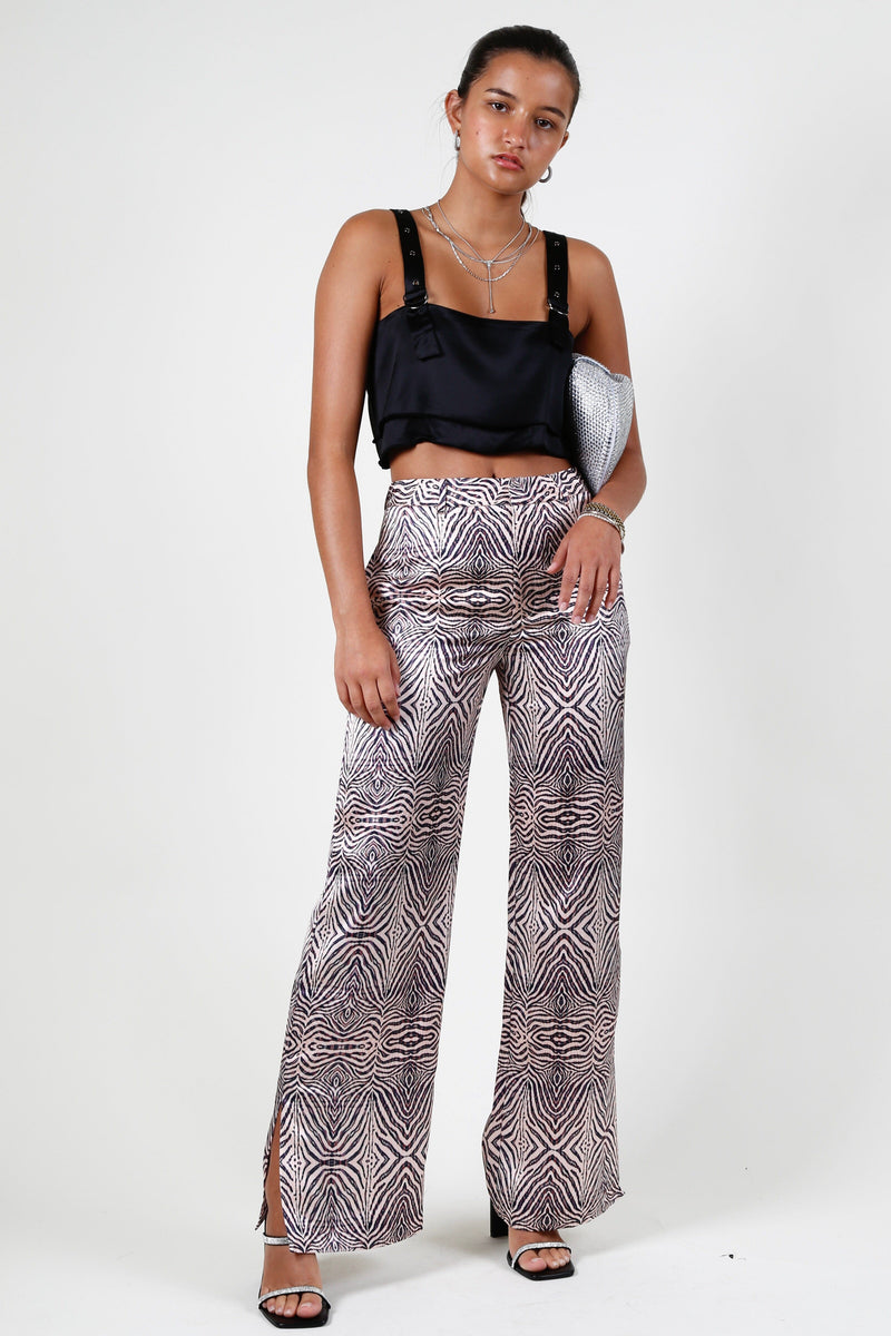 PIPPA THE LABEL | Cecilia Mid Waist Trouser - Zephyr