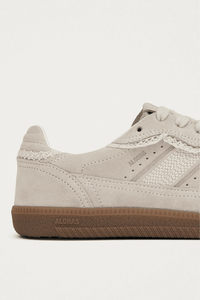 ALOHAS | The 490 Crochet Cream Leather Sneaker