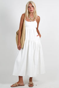 ENDLESS ROSE | Seaside Maxi Dress - White