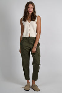 Hook & Eye Knit Top - Beige