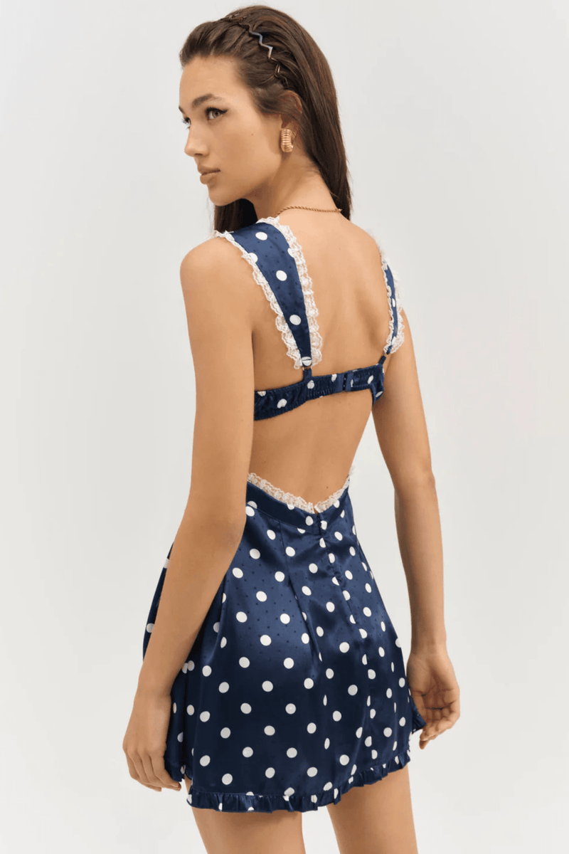 FOR LOVE & LEMONS | Holland Mini Dress - Navy