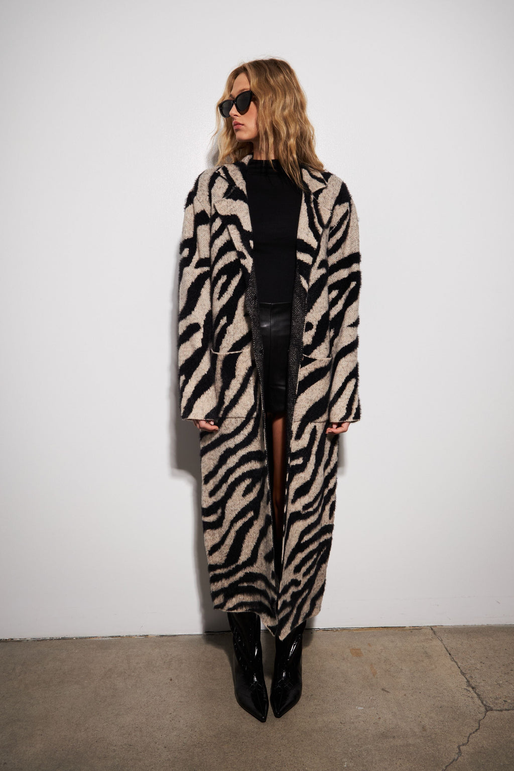 JOHN + JENN | Rashad Coat - Shadow Zebra
