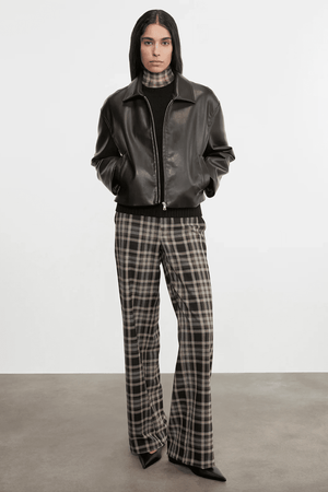 ENZA COSTA | Leather Minimal Jacket - Black