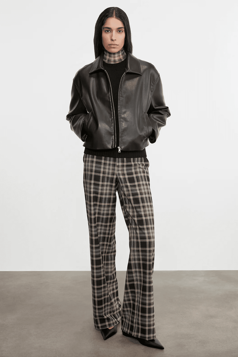 ENZA COSTA | Leather Minimal Jacket - Black