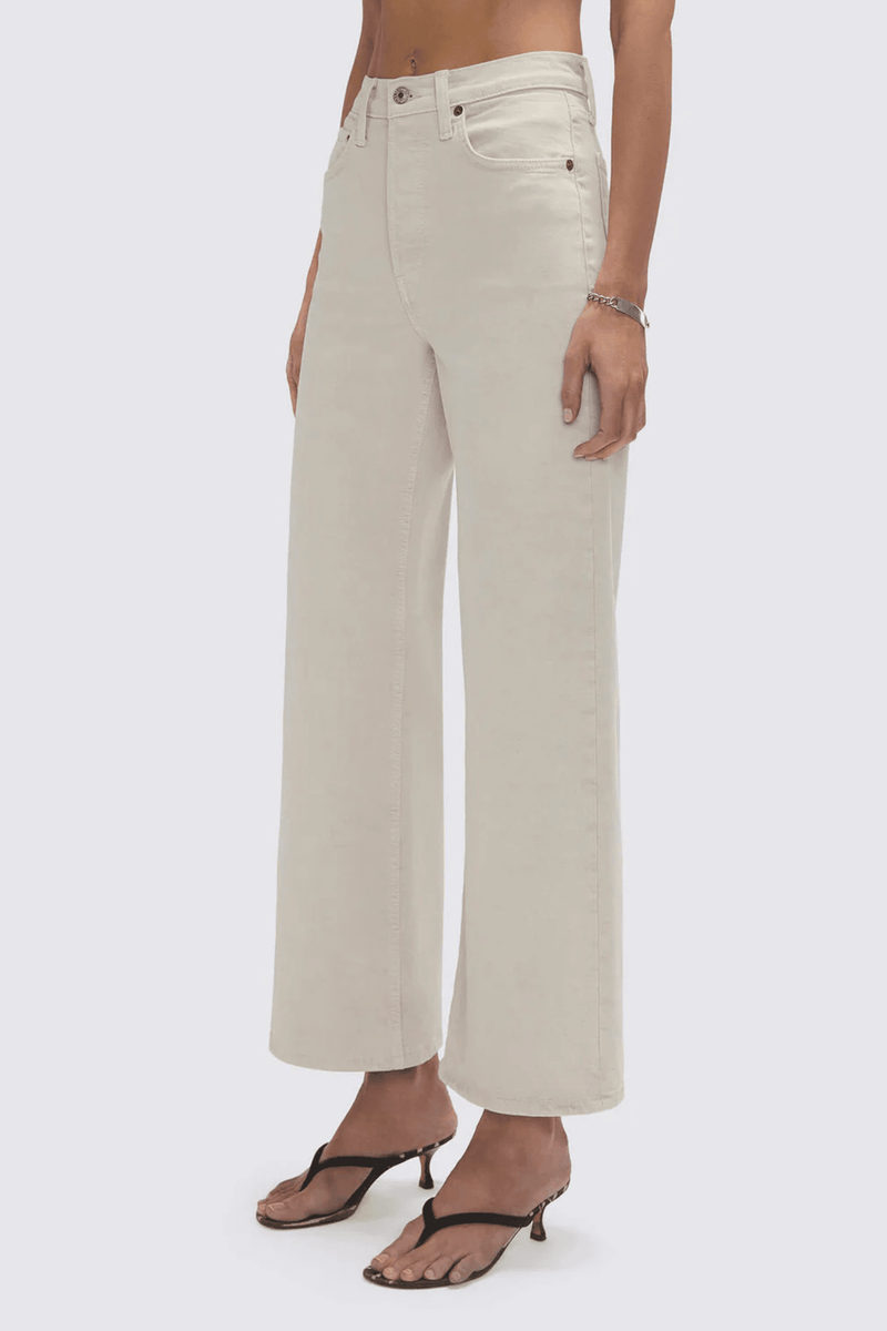 RE/DONE | High Rise Wide Leg Crop - Pebble
