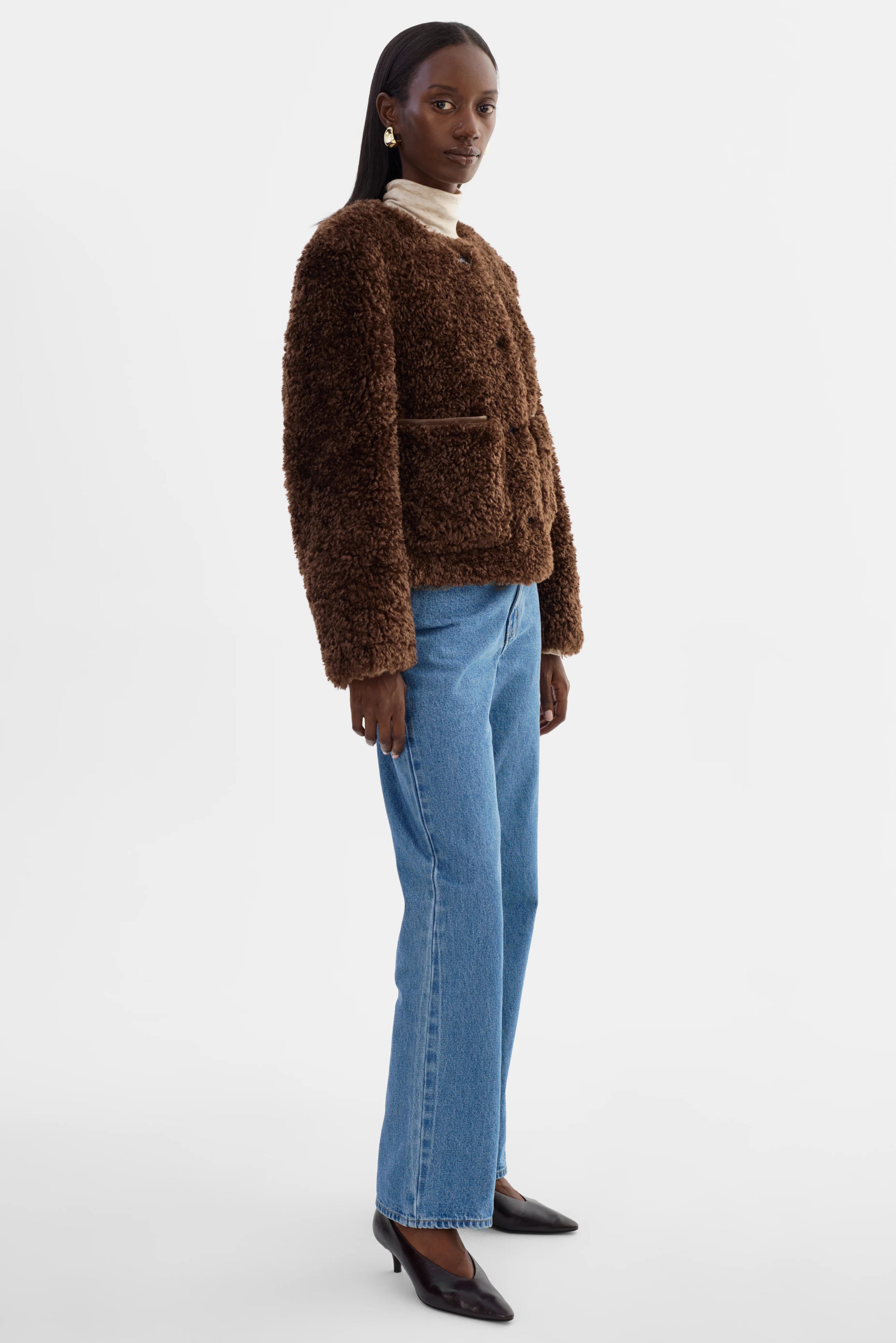 LAMARQUE | Emilia Faux Fur Jacket - Brown – Scarlet Clothing