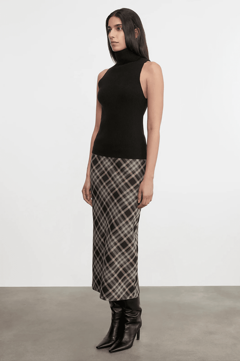 ENZA COSTA | Easy Bias Skirt - Plaid