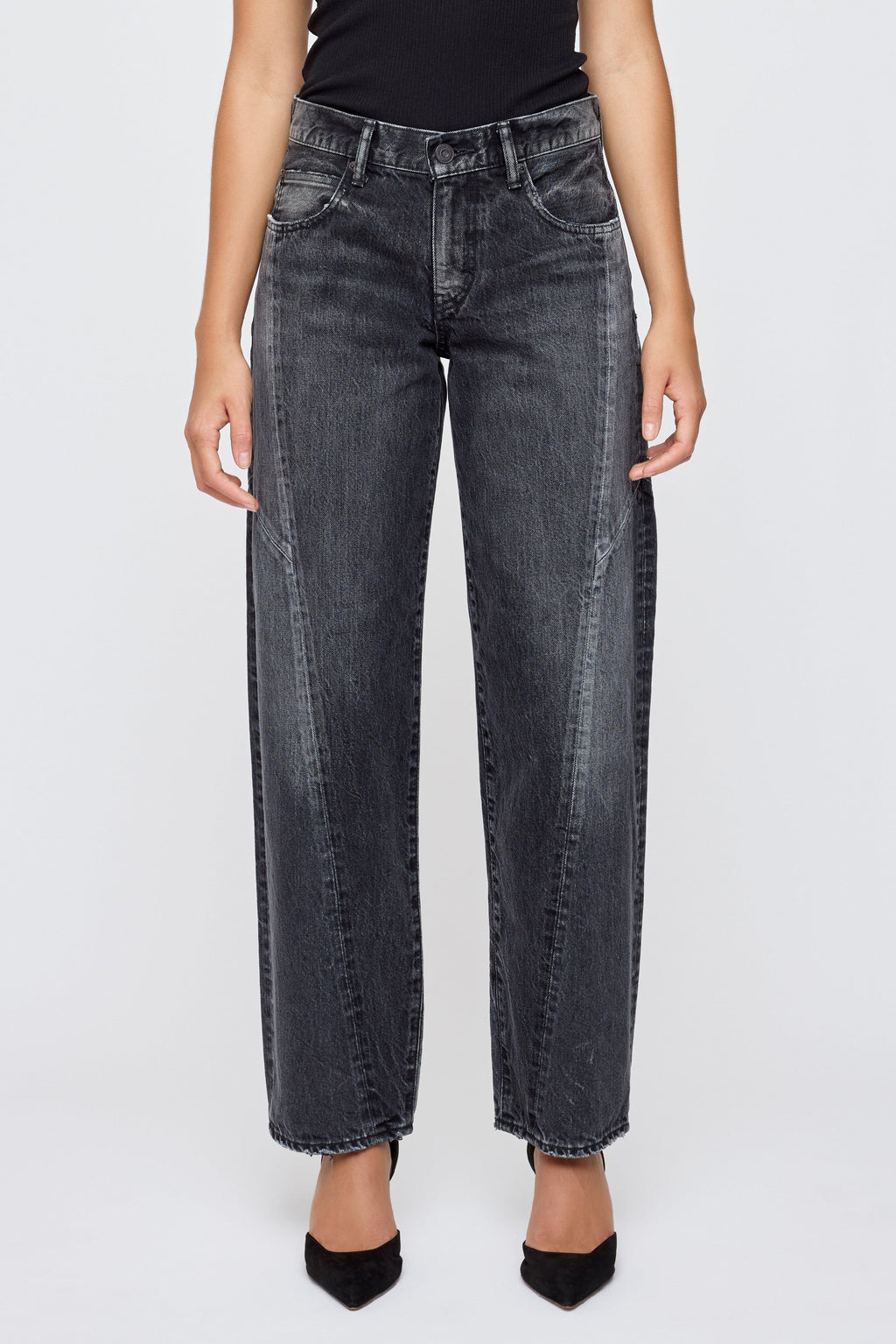 MOUSSY | Largo Remake Wide Tapered - Black