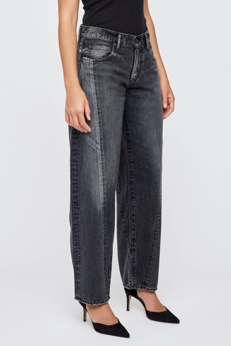 MOUSSY | Largo Remake Wide Tapered - Black